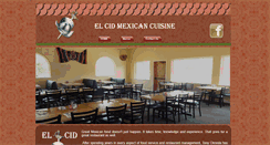 Desktop Screenshot of elcidmexicancuisine.com